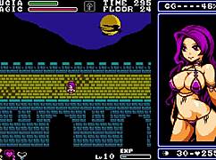 tower of succubus remake with big tits and cum in hentai game