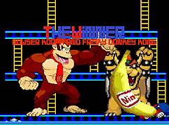 Bowser Koopa and Donkey Kong Clash with Mario in Wild Cartoon Action