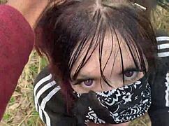 Emo Slut Banged Hard in Public