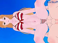 Asuna Yuuki og Sinon Shino Asada dykker inn i vill creampie-aksjon i Sword Art Online hentai. Deres intense 3D-tegneserie møte blir varmt fort.