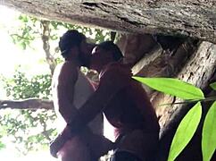 Amateur Couple Has Wild Sex on Beach with Hairy Big Ass