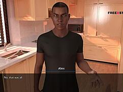 Ever imagine Alex getting hard watching his landlady’s nude yoga poses in a wild game?