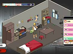 Hentai game Handyman Legend part 4 shows fallen wives cheating in wild action