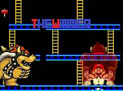 Bowser Koopa and Donkey Kong Clash with Mario in Wild Cartoon Action