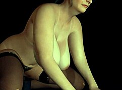 Granny takes on anal dildo ride in wild cartoon action!