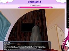 lewdneko explores bdsm slave and maid roles in harem hotel game