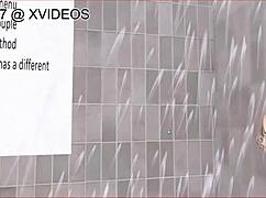 Can This 3D Slut Handle Double Penetration in Shower?