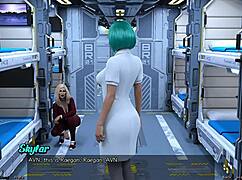 stranded in space milfs compete with teen 18+s for huge boobs