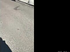 Ki-sim eagerly sucks off a random stranger on a busy Russian street