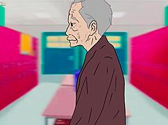 Hey, old teacher bangs sleeping Alya in locker room, check this Russian hentai!