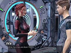 stranded in space 95 - bonding with an asian scientist milf