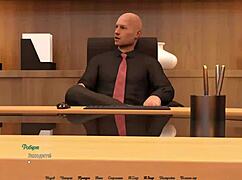 Redhead nurse whore fucks hard on hospital desk in 3D cartoon