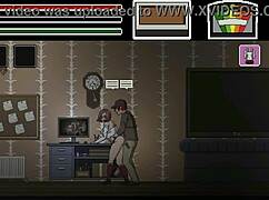 man explores pretty lady in spirit hunt ryona hentai game