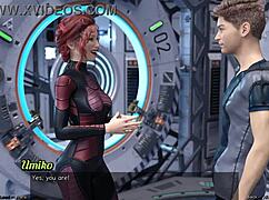 stranded in space 95 - bonding with an asian scientist milf