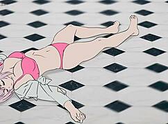 Hey, old teacher bangs sleeping Alya in locker room, check this Russian hentai!