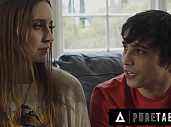 Shock de Pure Taboo cuando la ingenua Laney Grey da su virginidad a novio y terapeuta en sesión grupal salvaje. ¡Estoy destrozada!