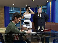 Anna Afecto Emocionante Parte 9 - Puta doblada sobre escritorio para hombre viejo peludo