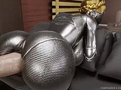 Μπαλαρίνα από Atomic Heart παίρνει σκληρό POV creampie σε 3D loop