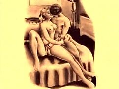 Wow! Check out this vintage erotic illustration from way back!