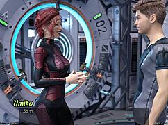 stranded in space 95 - bonding with an asian scientist milf