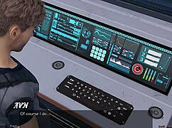 stranded in space 95 - bonding with an asian scientist milf