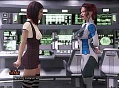 Elsie explores her dating life in stranded space 52 with cute mature outfit