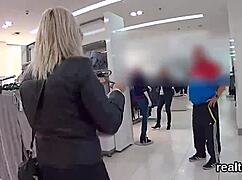 gorgeous czech teen seduced in supermarket pov blowjob