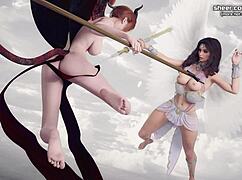 teen deepthroats stranger at party in being a dik