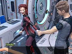 stranded in space 95 - bonding with an asian scientist milf