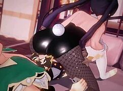 Mona seduces with wild cowgirl riding in steamy hentai action.