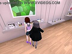 seleca-san secretly exposes herself in public under her coat