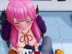 아웃로우가 야한 로우 3D 헨타이 액션