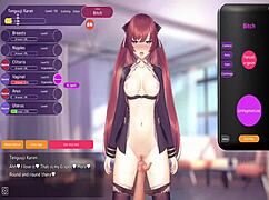 Train de teef in outdoor hentai game met publieke kut actie