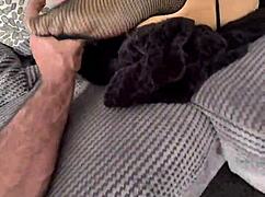 Hey, wanna see this? Blondebunny8, a hot milf, stretches her big clit and wet pussy with a huge dildo!