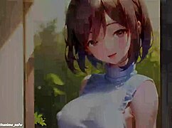 The neighbor's older sister gets slippery in 4K anime