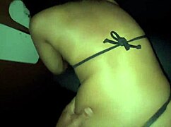 Young bride devoured in swing cabin, filled with cum