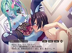 I licked the rich girl's pussy while masturbating passionately.