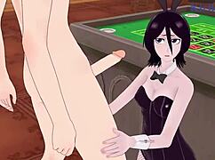 Rukia Kuchiki Yoruichi Shihouin Bunny Girl Intense Sex 😏