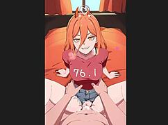 Oh, cute power gets missionary creampie in pov! My waifu explodes