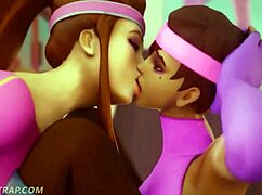 yo, check this wild lesbian training in hot hentai action, so steamy!