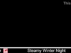 Steamy Winter Night Unfolds with Erotic Anime Action in a Snowy Mature Hentai Scene.