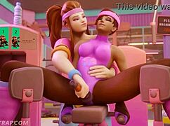 היי תראו אימון לסבי פרוע בהנטאי חם ומחמם