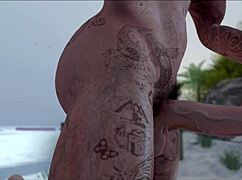 Gay sex action in intimate encounters