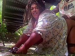 this wild fuck under the public park bridge