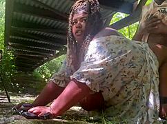 this wild fuck under the public park bridge