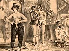 Schau dir diese vintage erotische Illustration an, so cool