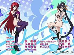 Fan service anime Suisei no Gargantia DXD belly dancing girls seduce.
