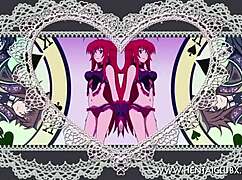 Fan service anime Suisei no Gargantia DXD belly dancing girls seduce.