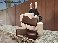 Watch this bunny bounce on my cock like a champ, can you believe the rough riding