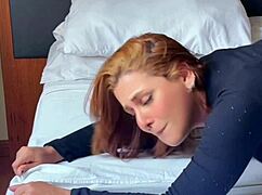 called to fix the ac, but he ended up drilling my pussy, huh?